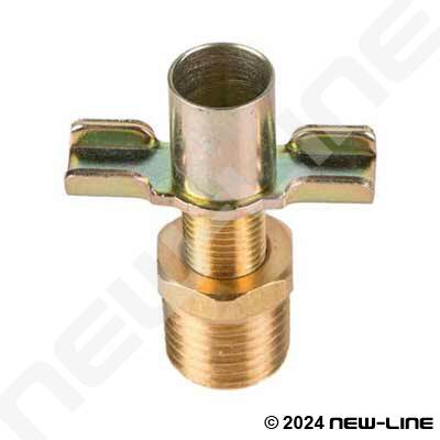 Male NPT Brass Drain Cock Back Seating with Hose Bib