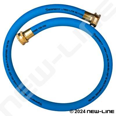 Blue Serpent Fem x Fem GHT Lead-In Reel Hose - 150 PSI