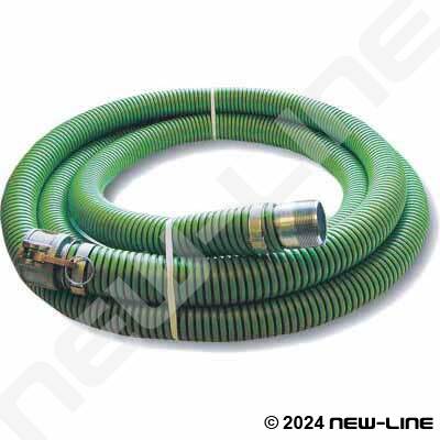 Green EPDM Transfer Hose with Female Camlock x Male NPT
