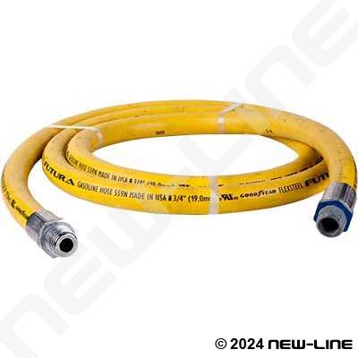 Yellow ContiTech Curb Pump Hose/Fuelgrip Solid x Swivel MNPT