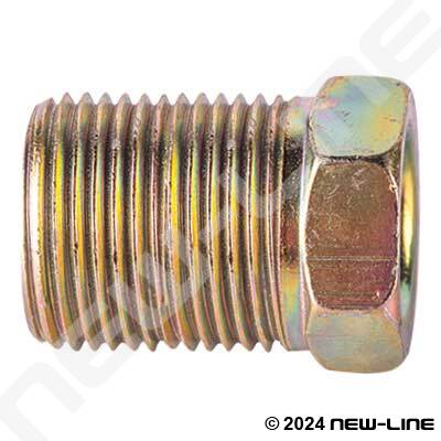 Plated Steel Nut - Long Style Inverted Flare