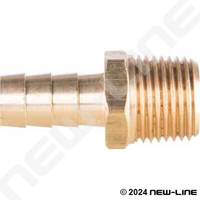 Special Lead Free Brass Barb x Male NPT