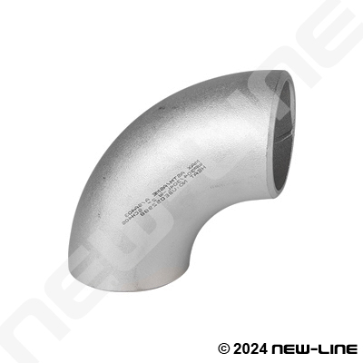 316 Stainless Sched 40 Long-Radius 90° Weld Elbow