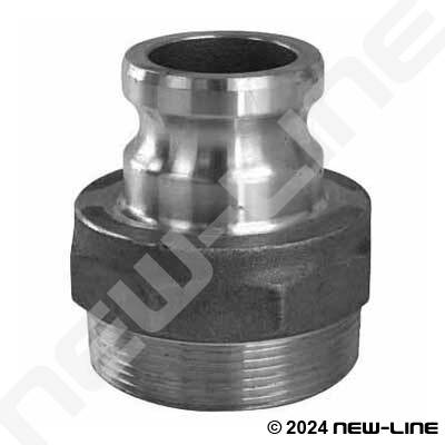Stainless Jump Size Part F Male Camlock x Male NPT Jump Size