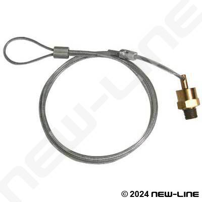 Male NPT Air Tank Drain Valve with 60" Cable
