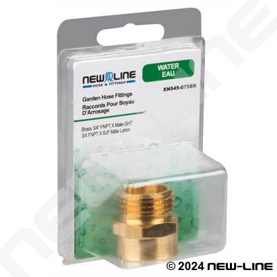 Express Pack Brass Female NPT x Male GHT