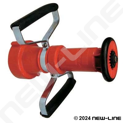 Red Polypropylene Fog Nozzle with Handle (2.5" Size)