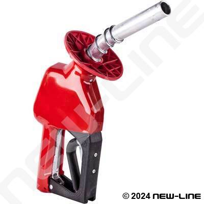 Service Station Red Fuel Nozzle (with Hold Open Rack)