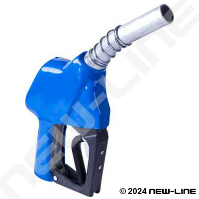 Cold Temp Service Station Blue Fuel Nozzle (Hold Open Rack)