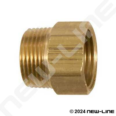 Brass Male NPT x Solid Female GHT