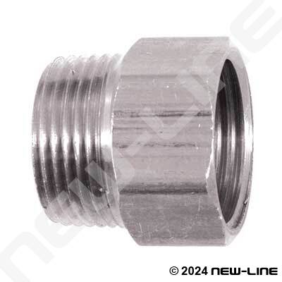 Stainless Steel Male NPT x Solid Female GHT
