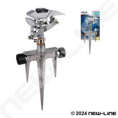 HD Metal Impulse Sprinkler On Spike - 5800 Sq/Ft