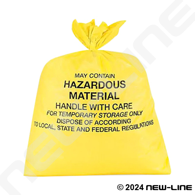 Yellow Spill Disposable Plastic Bag