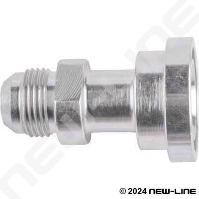 Stainless Steel Male JIC x C62 Flange Straight Adapter