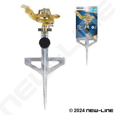 Metal Impulse Sprinkler On Spike - 4800 Sq/Ft