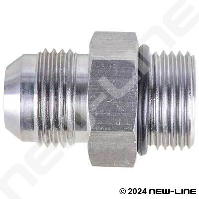 Stainless Steel Male JIC x Male ORB Straight Adapter