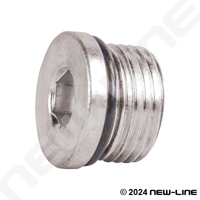 Stainless Steel ORB Hollow Hex Plug