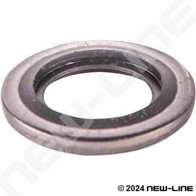 Stainless BSPP Bonded Buna Seal