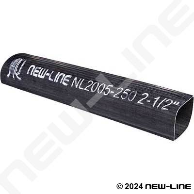 Black Rubber Ribbed Layflat Water Discharge Hose