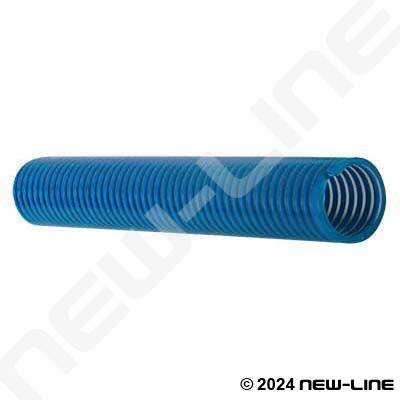 Low-Temp Clear/Blue Smooth PVC Suction Hose