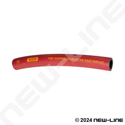 Red SAE100R1AT Fire Suppression Hose