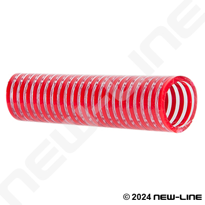 Smooth Clear/Red PVC Food Transfer Hose (Special Colour)
