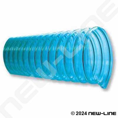 Blue Tint HD Urethane Blower Duct/.045" Wall, Wire Helix
