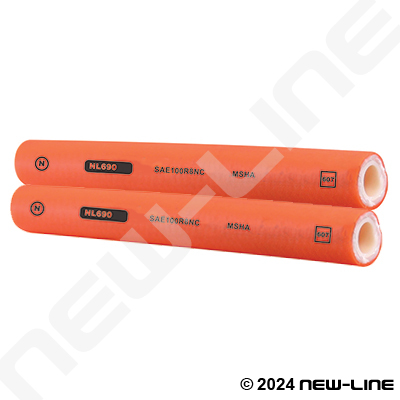 SAE100R8 Orange Non-Conductive Thermoplastic Twinline