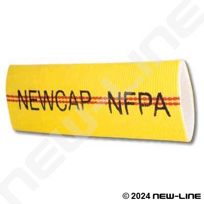 Yellow Newcap Double Jacket Fire Hose with Urethane Tube