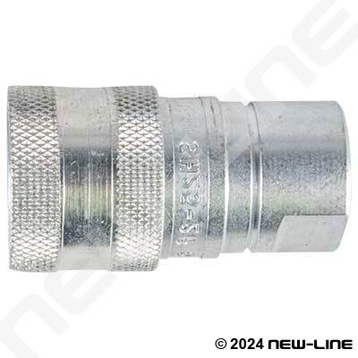 SH Series 6000 PSI Coupler with Poppet NPT