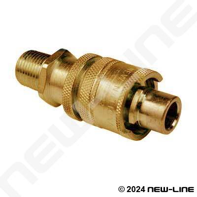 National Brass B Male x Male NPT with Locking Sleeve