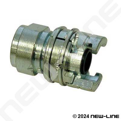 National A "Locking" Female End - Plated Steel