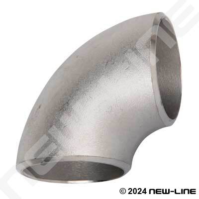 304 Stainless Sched 40 Short-Radius 90° Weld Elbow