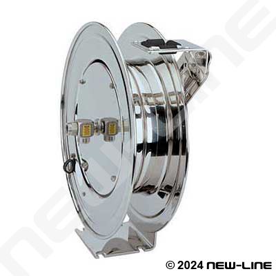 Stainless Performance Duty Spring Rewind Hose Reel