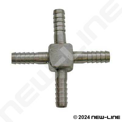 Stainless Hose Barb Cross