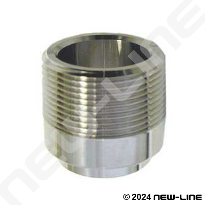 304 Stainless Steel A270 Weld x Male NPT Adapter