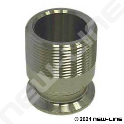 304 Stainless Steel Tri-Clamp x Male NPT Adapter