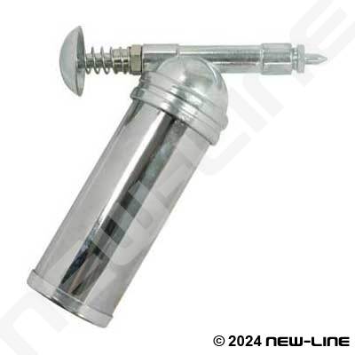 Compact Angled Hand Grease Gun with Plunger Handle