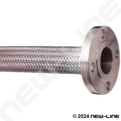 316 Stainless Steel Braided Hose with Floating Flange Ends