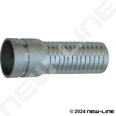 Plated X-Long Steel Grooved Combination KC Hose Nipple