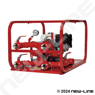 Gasoline Driven Test Pump for 1-4 Hoses to 450psi
