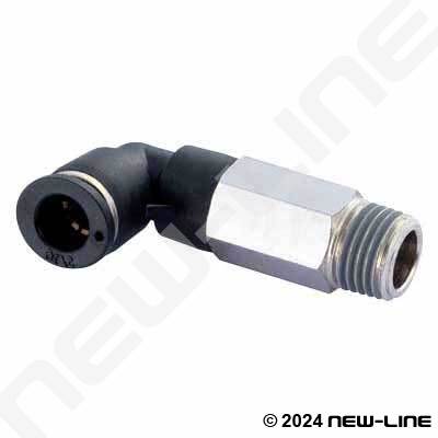 PTC Tube x Male 90° Extended Hex Connector