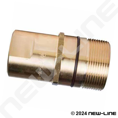 VFF Series Brass Nipple For Wing Coupler x Female NPT