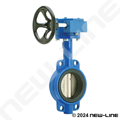 Standard Wafer Butterfly Valve, Gear Operated, EPDM Seal