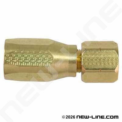 R5 Brass 3-Piece Field Attachable x Female SAE Swivel
