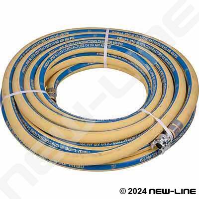 Yellow Contractors C4 400 Hose with HS Series A Double Lock