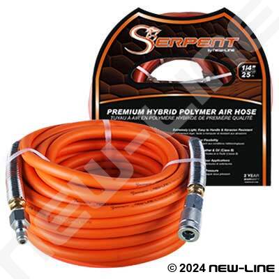 Orange Serpent with MNPT, Spring & Automotive Quick Connects