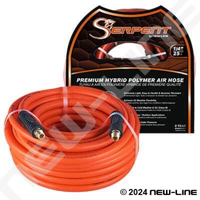 Orange Serpent Air Hose/Crimp MNPT & Bend Restrict