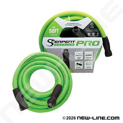 Green Serpent Pro Garden Hose w/ Swivel Grip MxF GHT Ends