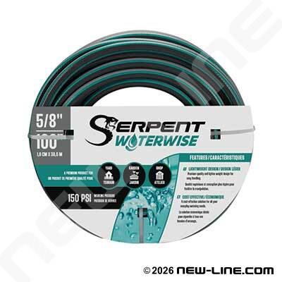 Serpent Waterwise Garden Hose with MxF GHT Ends